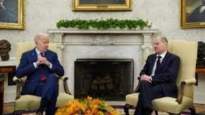 US ignores Russian warning against arming as Biden meets Scholz
