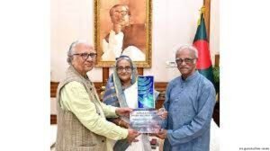 FOSWAL's Special Literary Award for Bangabandhu handed to PM