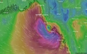 The very severe cyclonic storm 'Mocha' crosses Cox's Bazar-North Myanmar coast