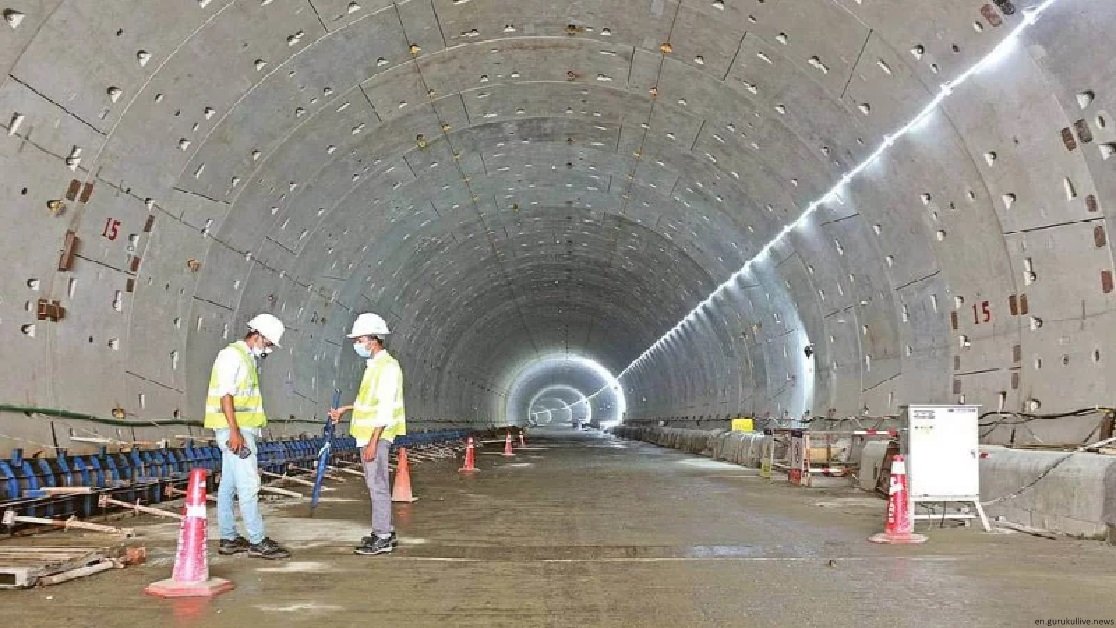 100 per cent work of the bangabandhu tunnel completed