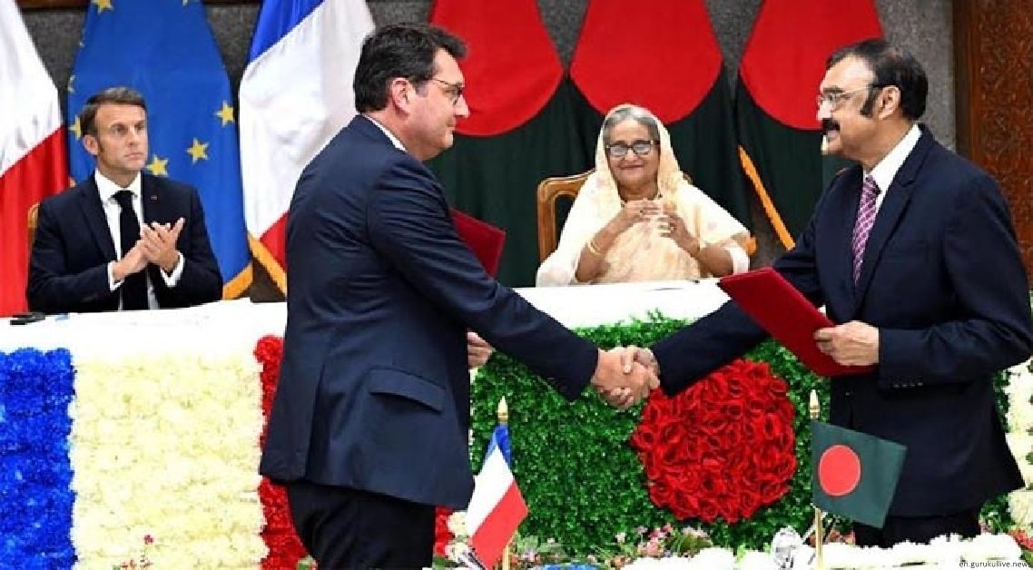 Dhaka and Paris sign two instruments